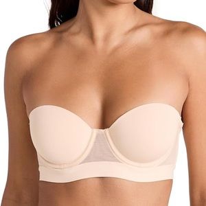 Lively smooth strapless bra in toasted almond